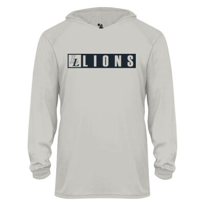 LL Lions  - Youth B-Core Long Sleeve Hooded T-Shirt Thumbnail