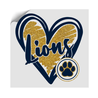 Glitter Lions  - Handheld UV DTF Sticker -  Cup/Phone Size Thumbnail